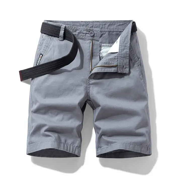 Shorts Cargo Baggy Homme 2026 de Marque – Bermuda de Travail Multi-Poches en Coton pour l'Été, Décon