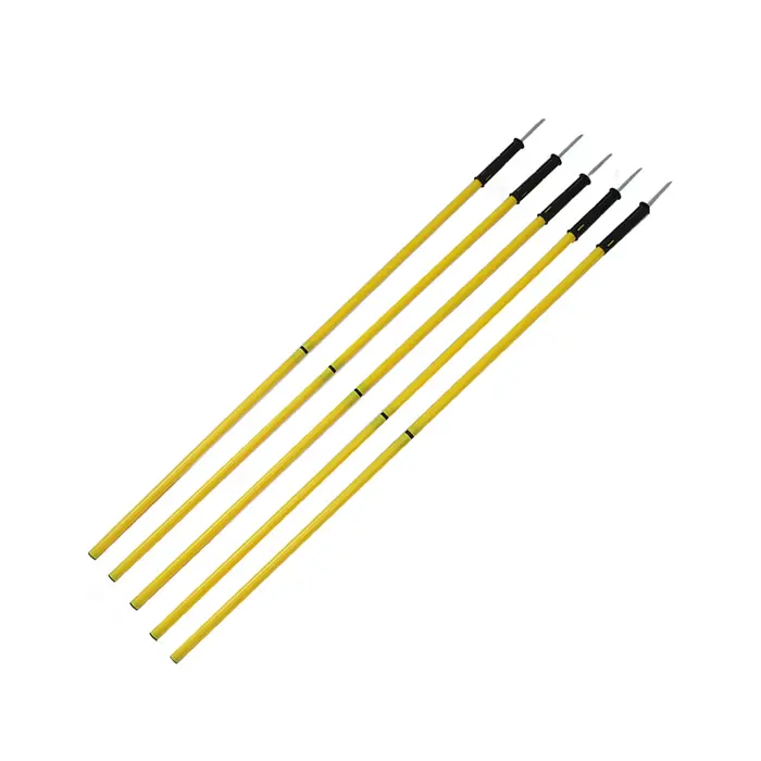 Bâtons d'agilité avec boucles de base, entraînement de football, sports, 1.5m