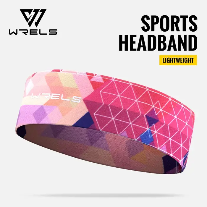 WRELS sport bandeau évacuant l'humidité entraînement bandeaux pour la course Yoga séchage rapide élastique mode Fitness