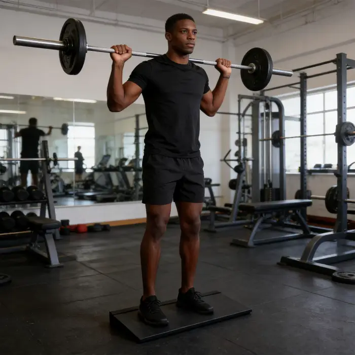Planche inclinée pour squats