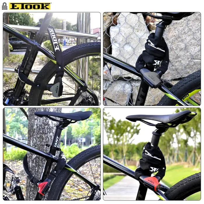 Etook-Serrure portable JOLock pour vélo de route et VTT, accessoires de bicyclette, gril en nylon 90