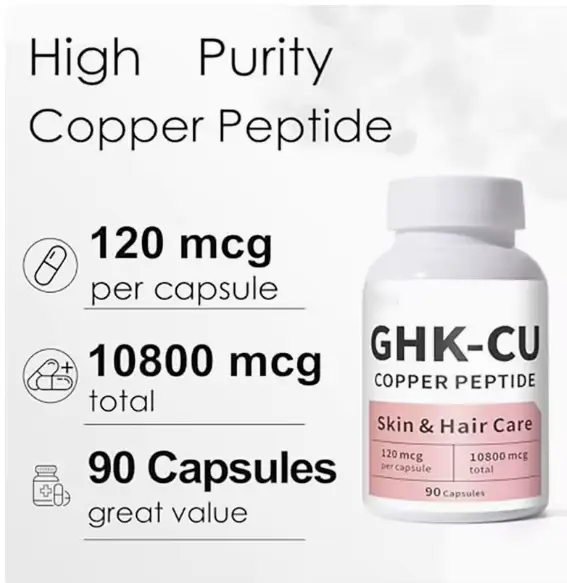 Complément de peptides de cuivre GHK-CU pour les cheveux et la peau en capsules - (Maison & Jardin) Fabrication de savon