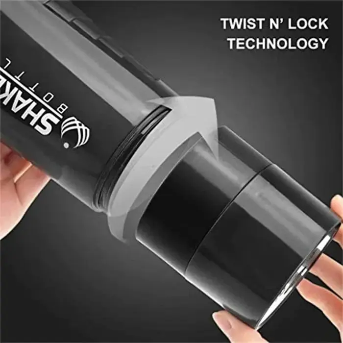Shaker portable avec conteneur de stockage de poudre