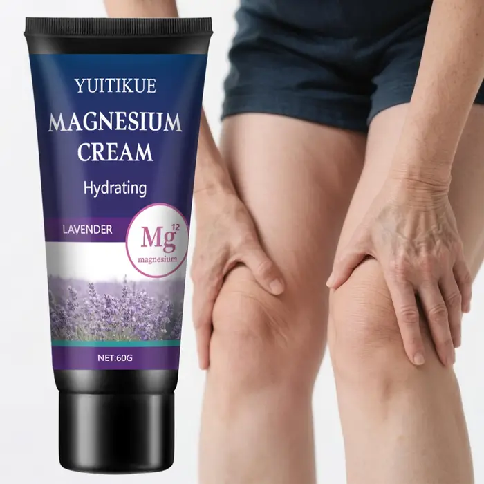 Crème de magnésium lavande |   Soins articulaires (taille/genou/cou) |   Hydratant |   Absorbe facil