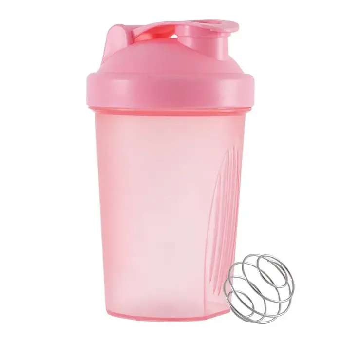 Bouteille shaker pour protéines de 400 ml avec boule de mélange, bouteille d'eau anti-fuite, gobelet