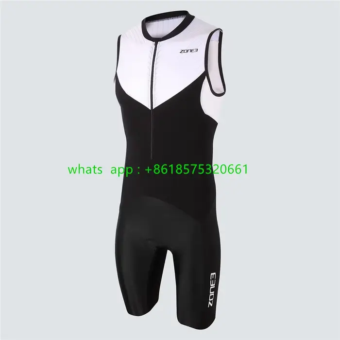 Zone3-Combinaison TriDuvet pour Homme, Maillot de Cyclisme, Combinaison de Vélo, Nouvelle Vitesse, N
