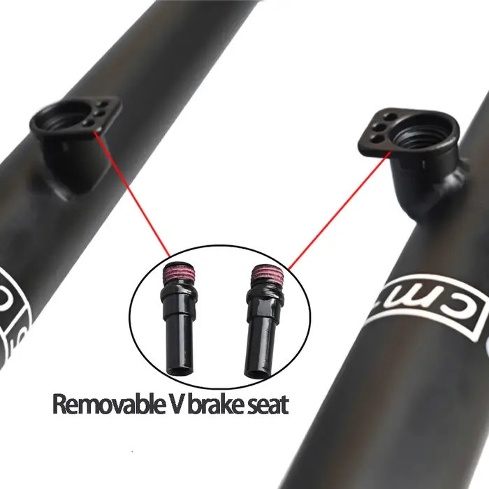 26/27.5ER DARKROCK CM-5 cr-mo Steels fourche avant 28.6mm disque et V frein vtt fourche rigide pièce