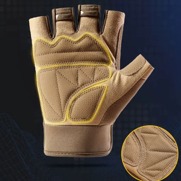 Gants antidérapants demi-doigt