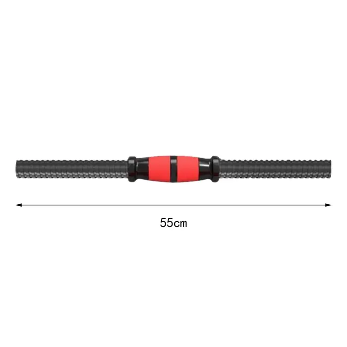 2 barres d'haltères filetées réglables en acier inoxydable