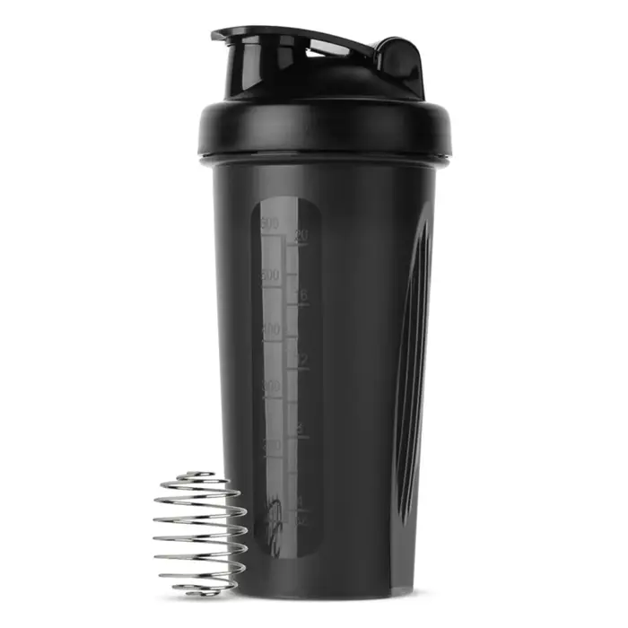 Shaker de 600 ml/20 oz, meilleur gobelet de fitness portable, shaker de protéines sans BPA avec mélangeur pour les passionnés de fitness et les athlètes