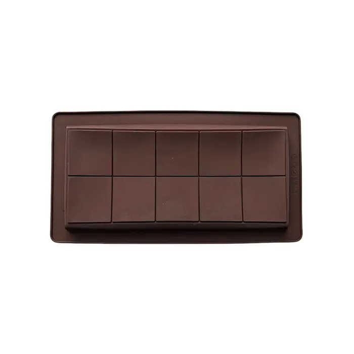 Moule en Silicone pour barre énergétique au chocolat, 10 grilles, page complète), en forme de gâteau