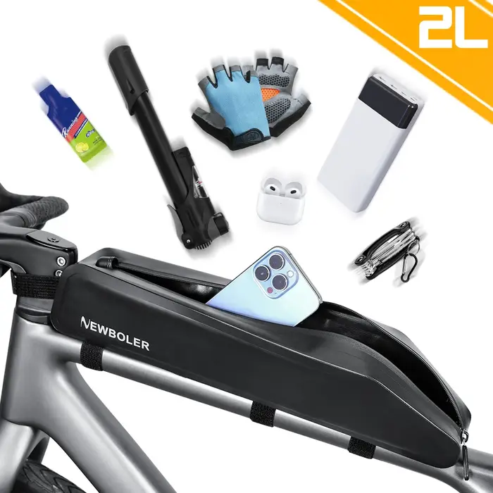 NEWBOLER 2L cadre de vélo avant Tube sac