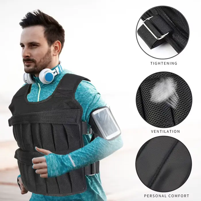 Gilet de poids de chargement de 3 à 50 kg
