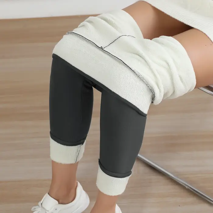 Leggings chauds en polaire pour femmes