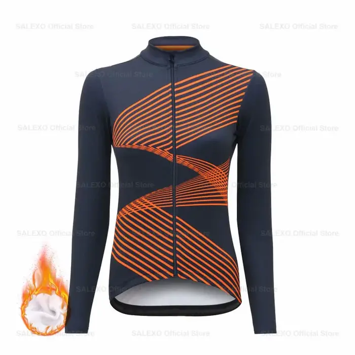 Maillot de cyclisme d'hiver pour femme, vêtements de vélo de montagne, vêtements thermiques, veste d