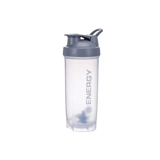 La bouteille Shaker Portable de 500/700ml avec boule d'agitation est parfaite pour les shakes protéi