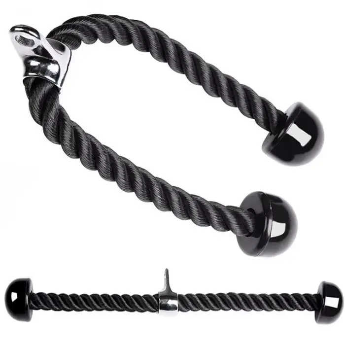 Triceps abaissement corde visage tirer poignées pousser
