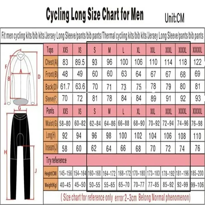 Go Rigo Go-Maillot de cyclisme à manches longues pour homme