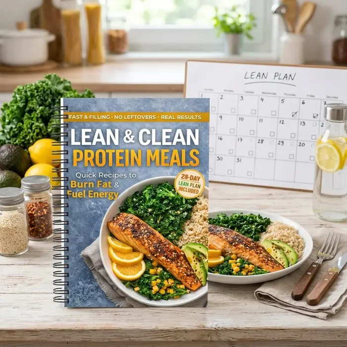 Cuisinier complet de recettes diététiques riches en protéines sur 28 jours avec guide des repas et recettes faibles en calories pour la perte de poids et une alimentation saine