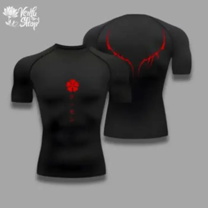 Chemise de compression | Trèfle noir