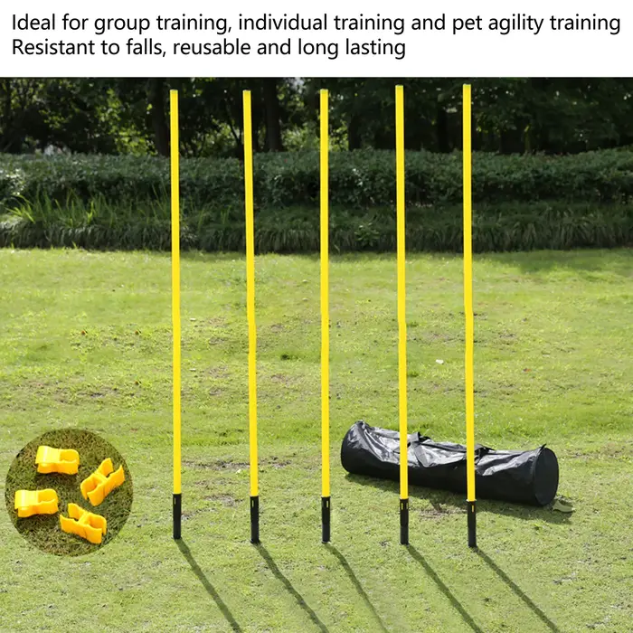 Bâtons d'agilité avec boucles de base, entraînement de football, sports, 1.5m