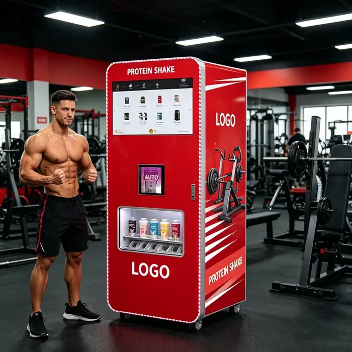 Distributeur automatique de boissons protéinées Protein Power pour les salles de sport, distributeur