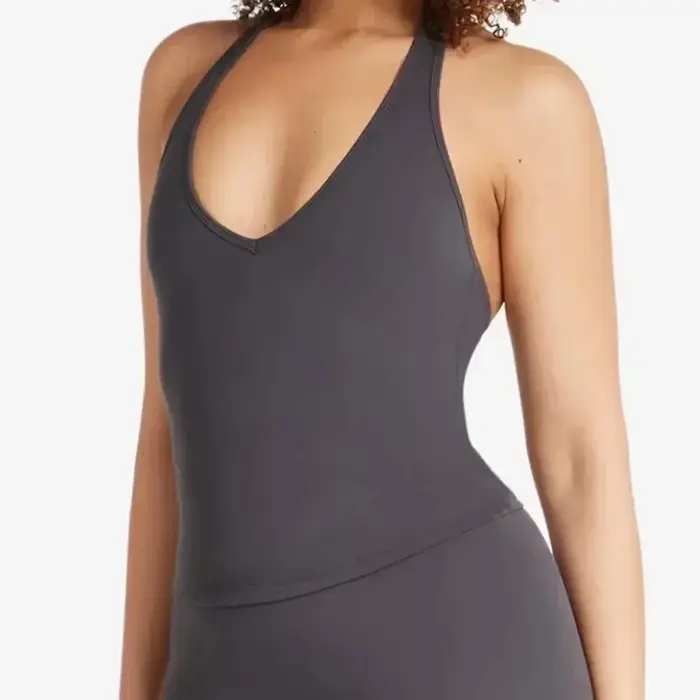 Débardeur de sport sexy pour femme avec soutien-gorge intégré et coussinets