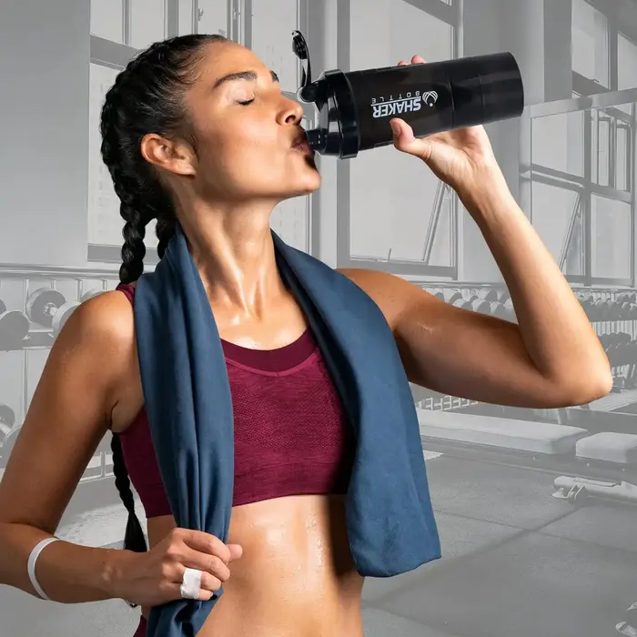 Bouteilles Shaker de protéines portables de 16OZ