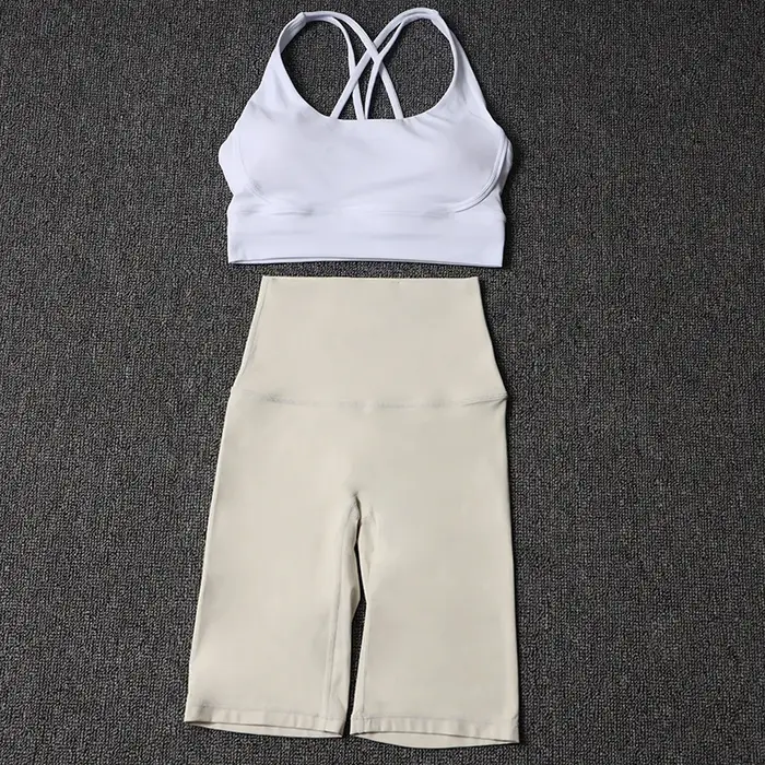 Ensemble de yoga en nylon pour femme