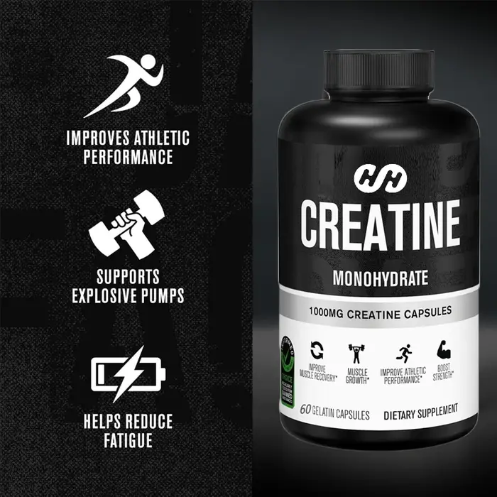 Capsules de créatine monohydrate 1000 mg - Complément