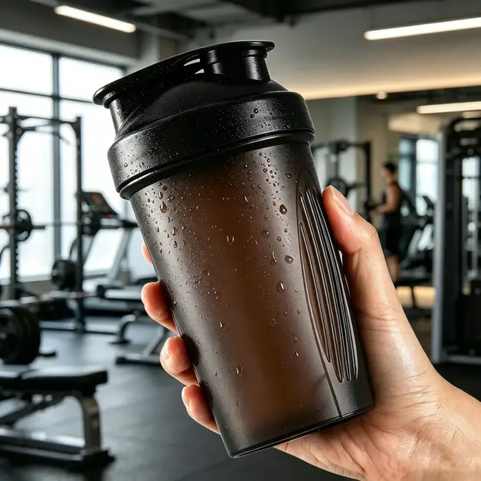 Bouteille shaker pour protéines de 400 ml avec boule de mélange