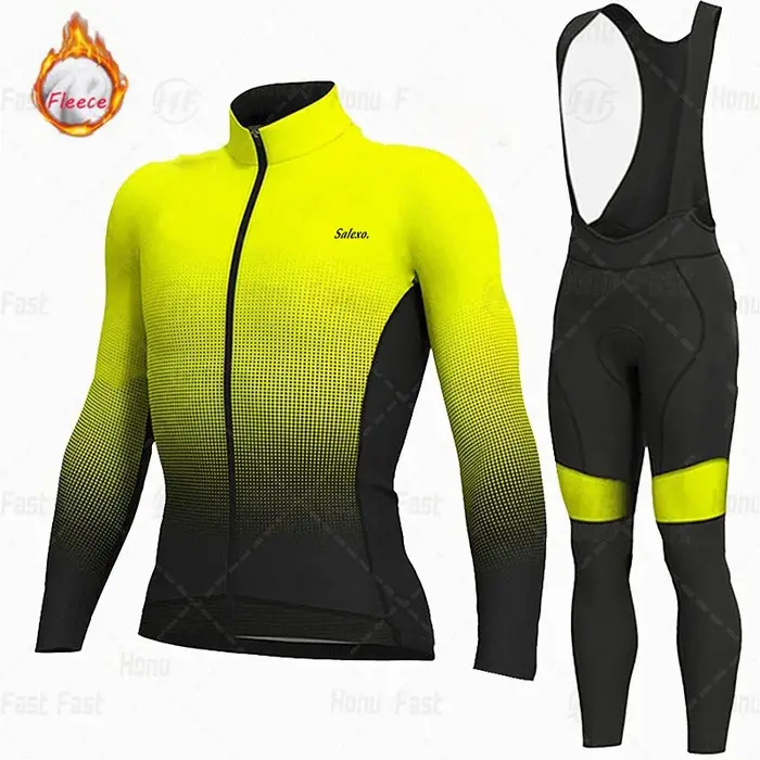 Ensemble de maillot de cyclisme d'hiver pour hommes 2026