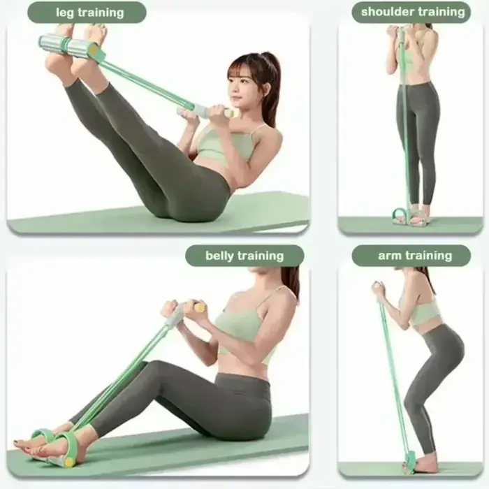 Bâton de barre de Yoga Pilates Portable avec bande de résistance