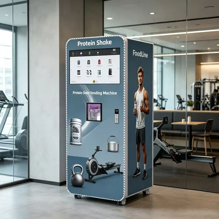Machine automatique de préparation de shakes protéinés pour salle de sport, distributeur automatique de protéines, distributeur automatique de shakes protéinés en libre-service, personnalisable