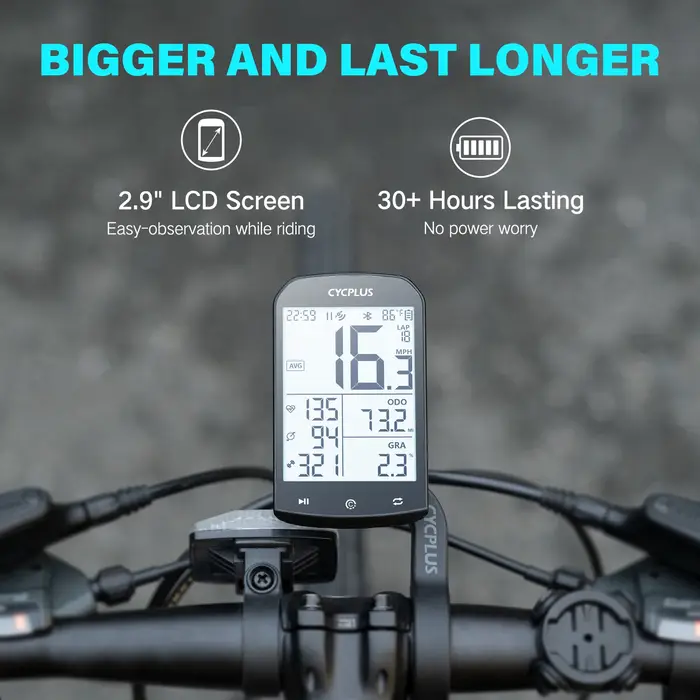 CYCPLUS-Ordinateur de vélo GPS Dallas, compteur de vitesse de vélo, Bluetooth 5.0 ANT +, compteur de