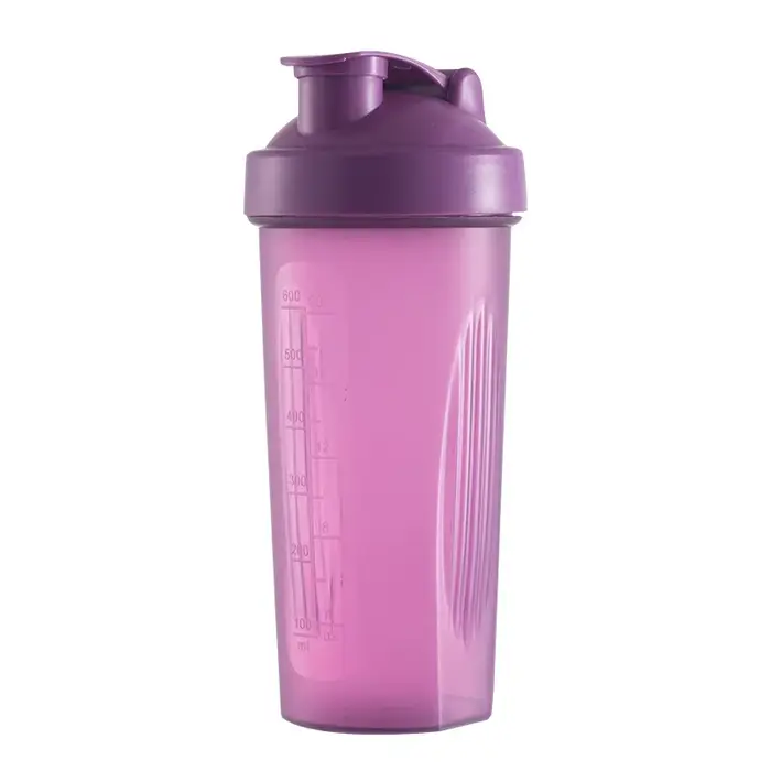 Bouteille portative en plastique de secoueur de protéines de 600ML 20Oz pour les amateurs de Fiess athlètes tasse