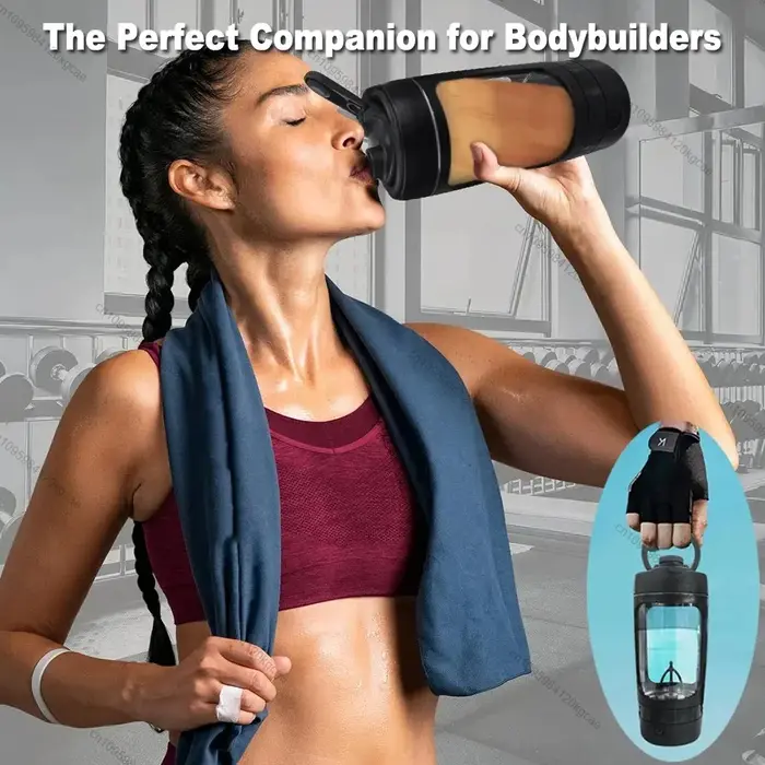Bouteille Shaker électrique Portable USB pour protéines de lactosérum
