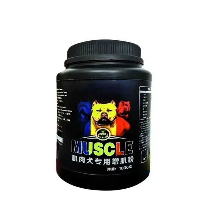 Poudre de protéines de lactosérum Bulldog Muscle Builder 1 kg Bully-pitbull