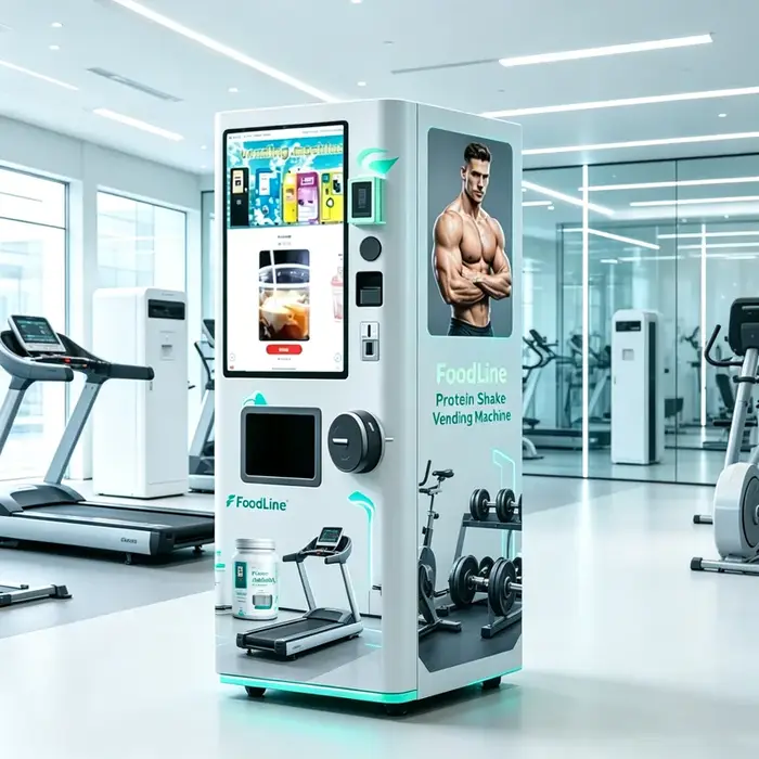 Machine automatique de préparation de shakes protéinés pour salle de sport, distributeur automatique de protéines, distributeur automatique de shakes protéinés en libre-service, personnalisable