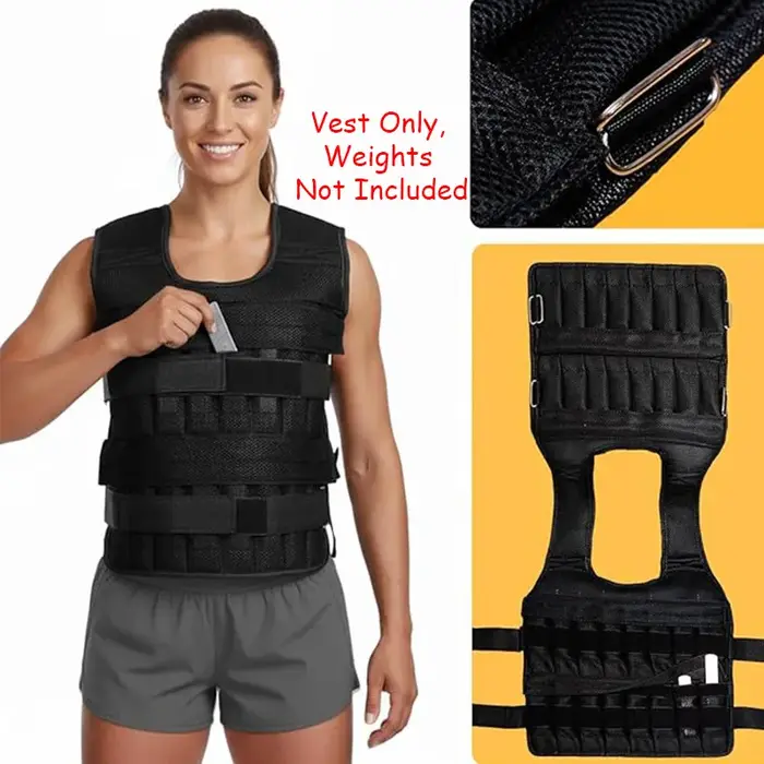 Gilet lesté réglable de 20 kg