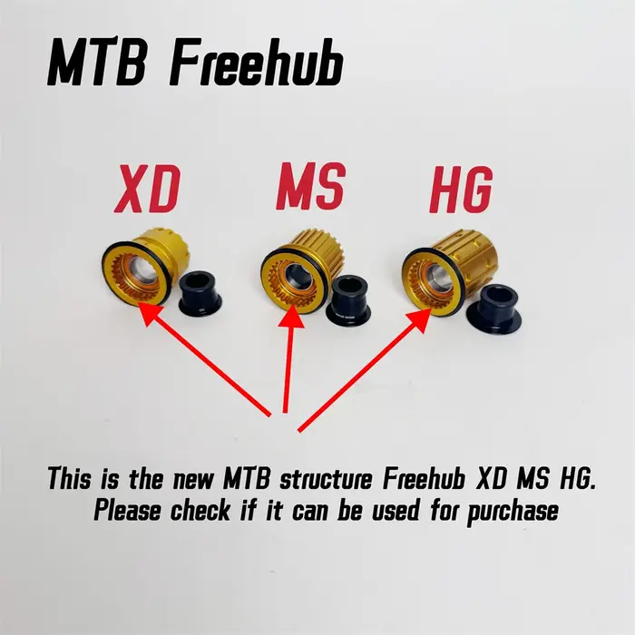 Nouvelle structure VTT Freehub XD MS HG, nouvelle structure ROAD Freehub XDR HG