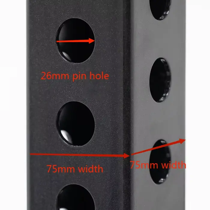 Accessoire de barre de dips pour rack de musculation 3x3 pouces, poignées antidérapantes larges et é