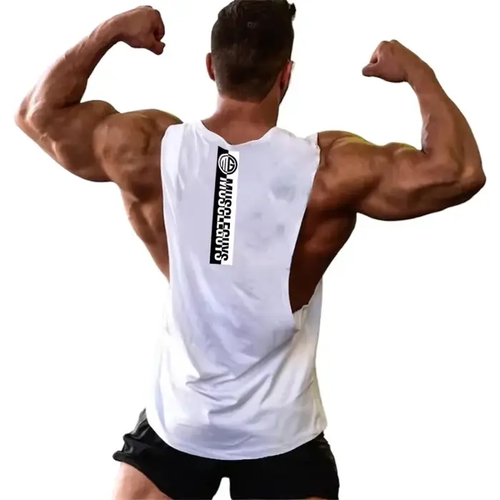 Muscleguys Gym Tank Tops Trends Vêtements pour hommes Gilet de fitness décontracté