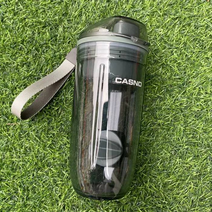 Bouteille Shaker avec Boule en Plastique Sans BPA, Étanche pour Poudre, Entraînement, Gym, dehors, 4