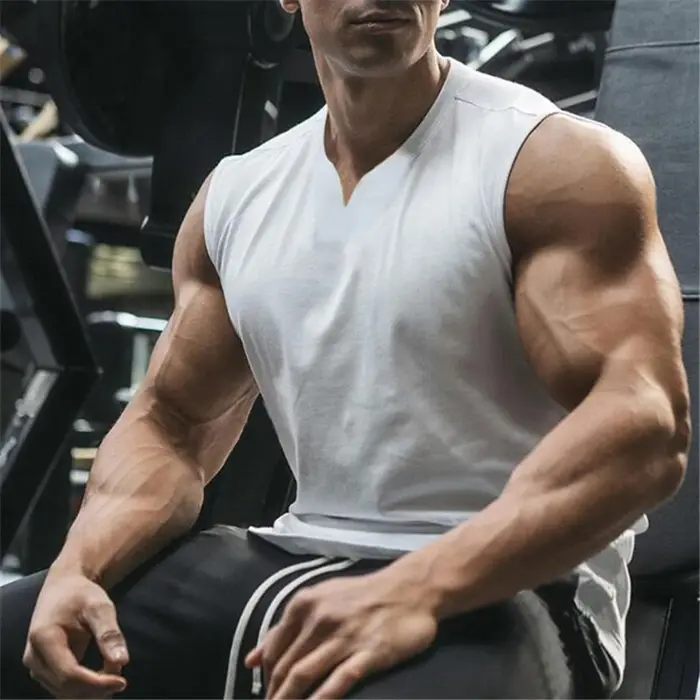 Débardeurs de musculation en coton pour hommes
