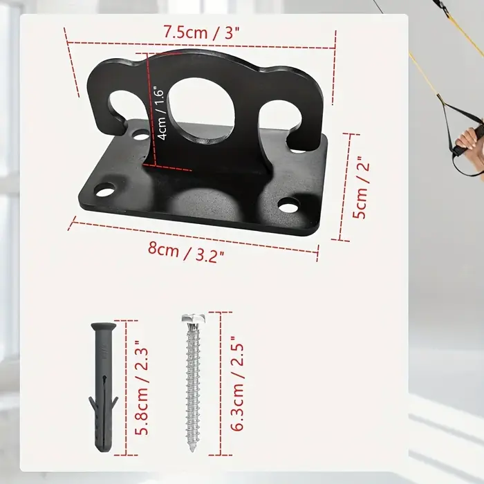 Ancrages muraux pour bandes de résistance, plateforme modulaire murale à accrocher, ancrage mural po