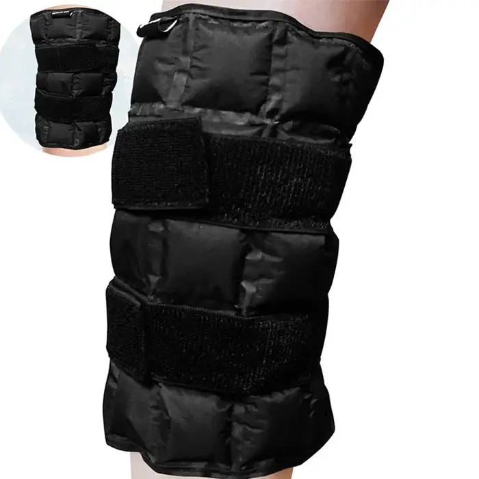 Genouillère de glace pour les blessures, genouillères à eau auto-absorbantes, physiothérapie, compre
