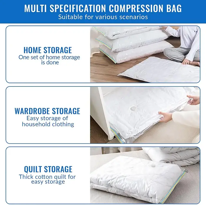 Sac de rangement sous vide pour vêtements