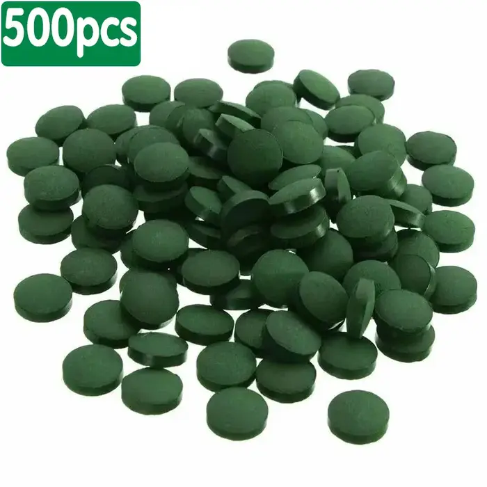 100/1500pc comprimés de spiruline de haute pureté spirale algues enrichissement préféré des animaux de compagnie