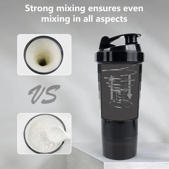 Bouteilles Shaker de protéines portables de 16OZ